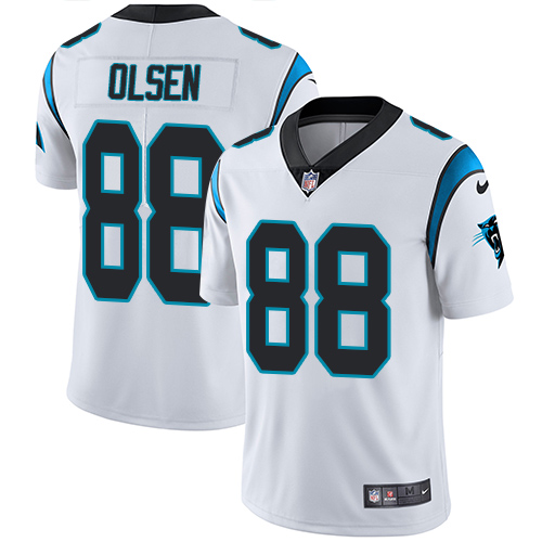 Nike Panthers #88 Greg Olsen White Youth Stitched NFL Vapor Untouchable Limited Jersey